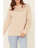 Brunette The Label Women's Almond Country Girl Long Sleeve Top, Brown, hi-res