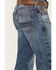 Image #4 - Ariat Men's Boot Barn Exclusive M5 Hanwell Pollock Medium Wash Straight Stretch Denim Jeans, Medium Wash, hi-res