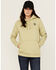 Image #1 - Carhartt Women's Relaxed Fit Midweight Logo Graphic Hoodie, Sand, hi-res