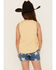Image #4 - Rock & Roll Denim Girls' Howdy Americana Fringe Graphic Tank, Yellow, hi-res