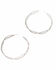 Image #1 - Idyllwind Women's Spiraling Out Silver Hoop Earrings, Silver, hi-res
