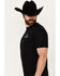 Image #2 - Smith & Wesson Men's USA Flag Label Short Sleeve Graphic T-Shirt, Black, hi-res