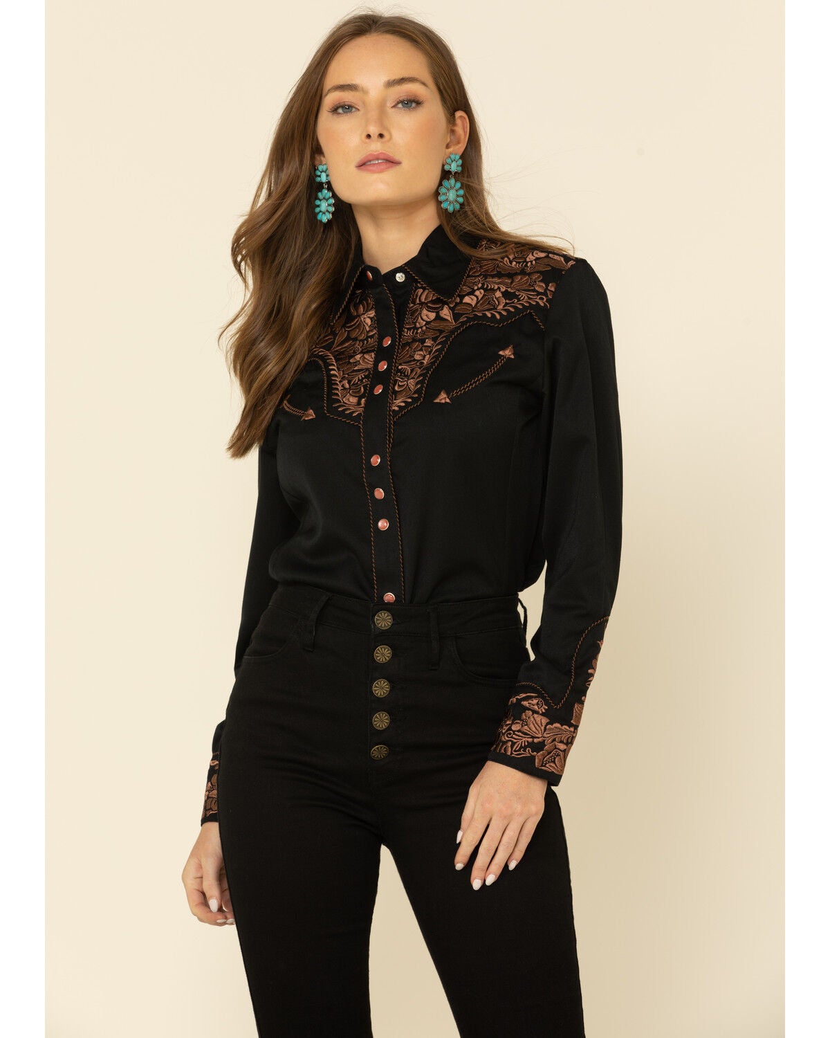 black western shirt womens