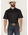 Image #1 - Ariat Men's VentTek Arrows Geo Print Short Sleeve Button-Down Western Shirt - Tall, Black, hi-res