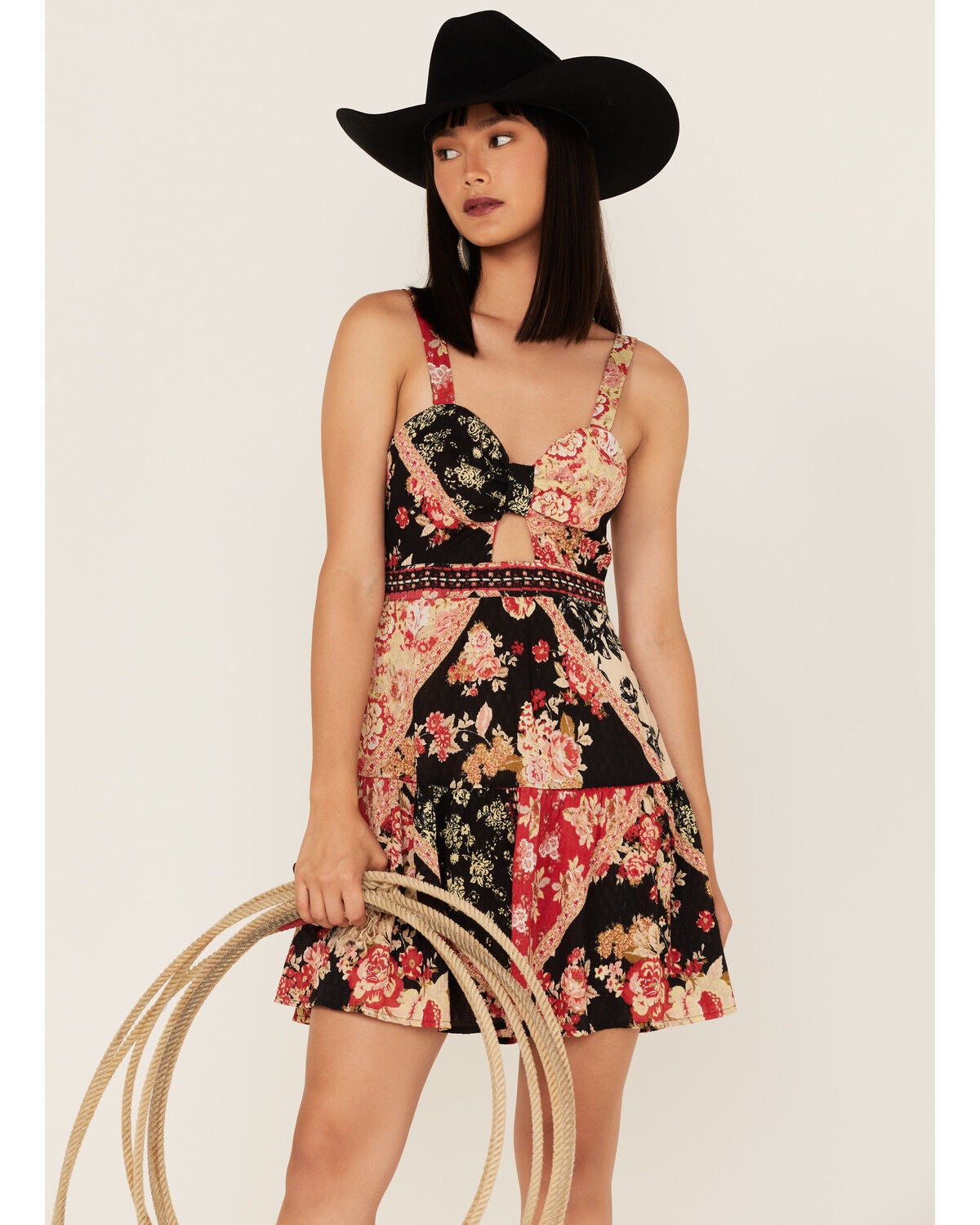 Band of the Free Women's Can't Buy A Thrill Floral Print Mini Dress, Multi, hi-res
