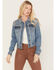 Image #1 - Idyllwind Women's Shiloh Drive Embellished Denim Trucker Jacket, Medium Wash, hi-res