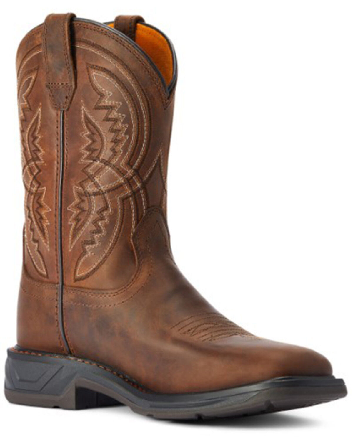Image #1 - Ariat Boys' WorkHog® XT Coil Western Boots - Square Toe, Brown, hi-res