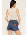 Image #4 - Ash & Violet Women's Crochet Sheer Point Hem Sleeveless Tank Top, Ivory, hi-res