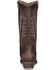 Image #4 - Corral Women's Tobacco Embroidery Zip Leather Western Boot - Round Toe, Dark Brown, hi-res