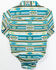 Image #3 - Shyanne Infant Girls' Southwestern Long Sleeve Onesie, Teal, hi-res