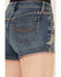 Image #4 - Idyllwind Women's Onslow Medium Wash Mid Rise Rebel Embellished Stretch Shorts, , hi-res