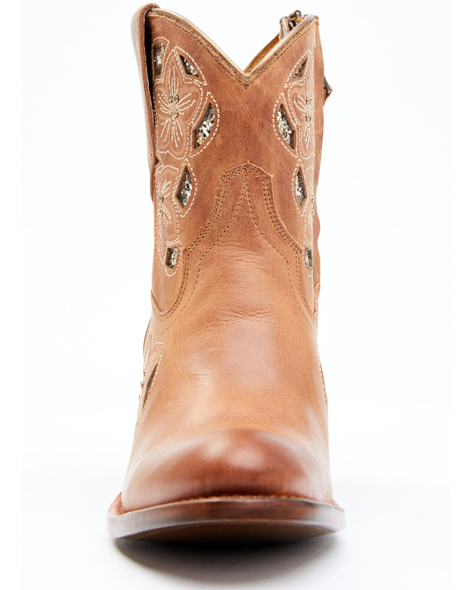 Image #3 - Shyanne Women's Lily Fashion Booties - Round Toe, Cognac, hi-res