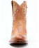 Shyanne Women's Lily Fashion Booties - Round Toe, Cognac, hi-res