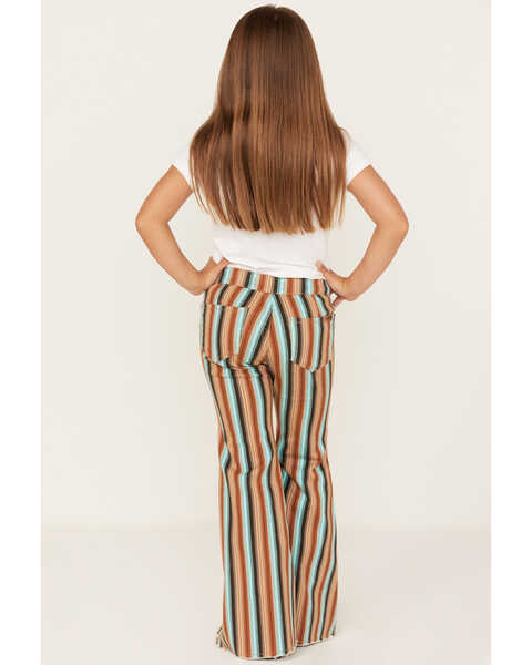 Image #3 - Rock & Roll Denim Girls' Serape Stripe Print Flare Jeans, Multi, hi-res