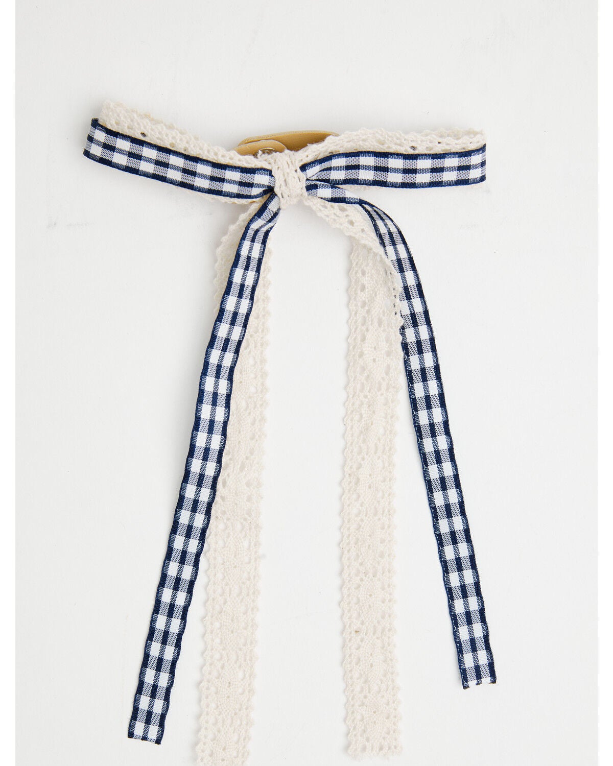 Image #3 - Shyanne Women's Gingham Lace Boot Bow, Blue, hi-res