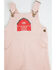 Image #2 - Angel Dear Infant Girls' Barn Corduroy Overalls, Pink, hi-res