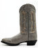 Image #3 - Laredo Men's Fancy Stitch Western Boots - Round Toe, Grey, hi-res