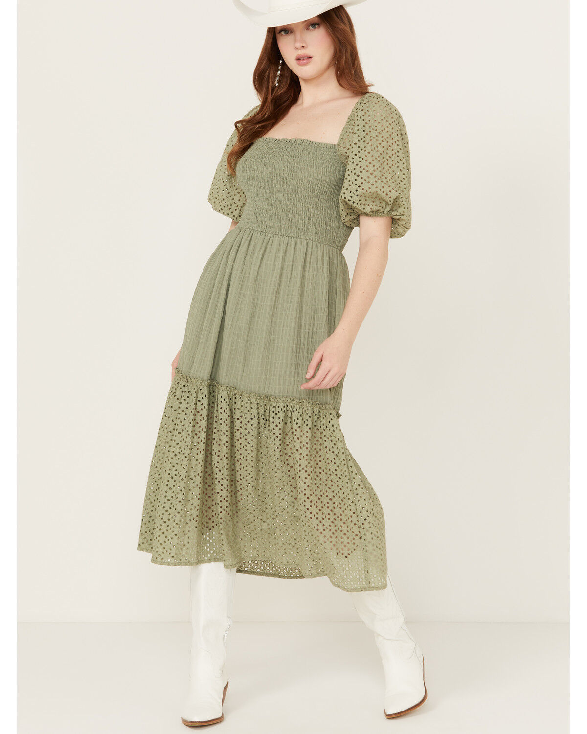 Image #1 - Flying Tomato Women's Tier Midi Dress, , hi-res