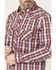 Image #3 - Cody James Men's FR Plaid Print Long Sleeve Snap Work Shirt, Red, hi-res