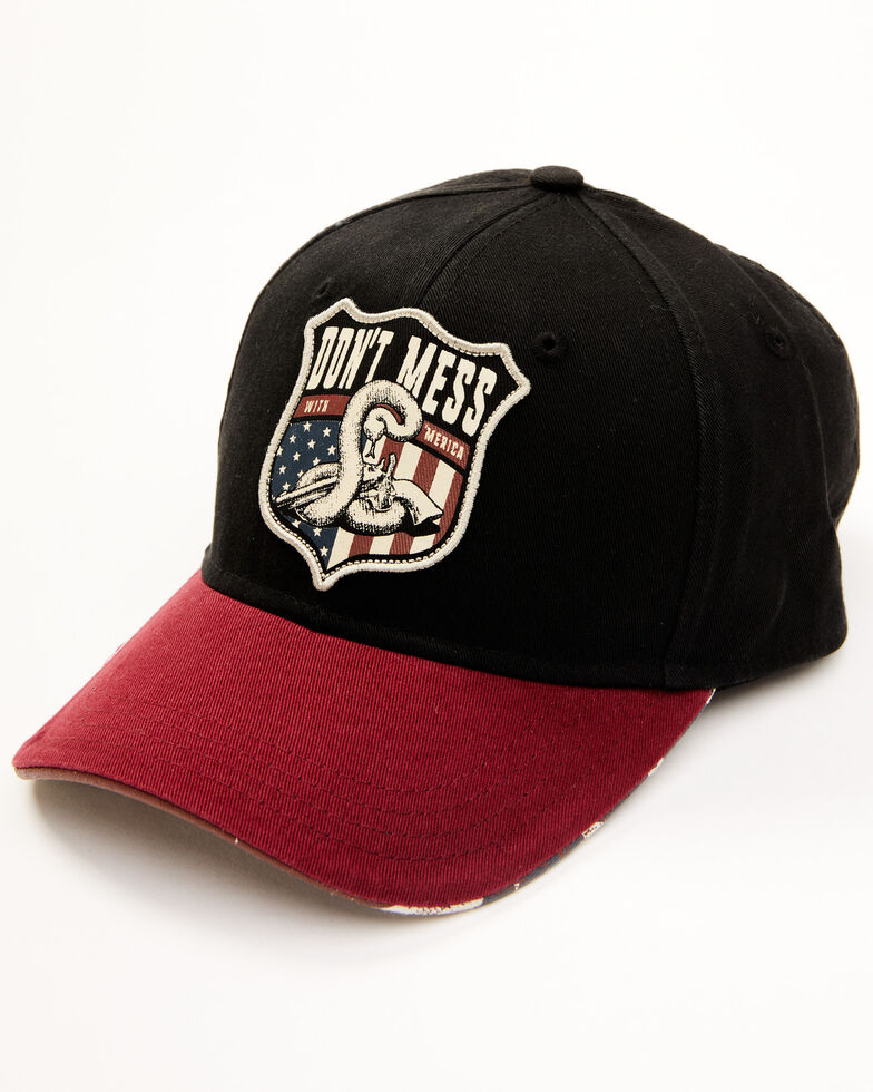 Cody James Men's Don't Mess With My Rights Patch Ball Cap , Black, hi-res