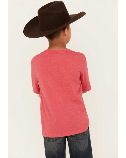 Image #4 - Wrangler Boys' Eagle Short Sleeve Graphic Tee, Red, hi-res