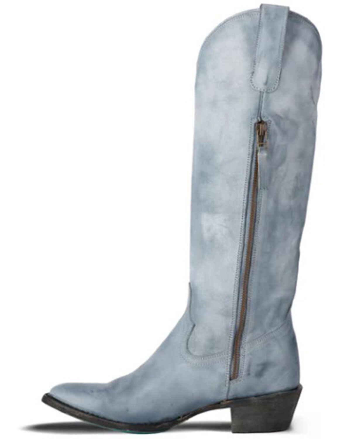 Image #3 - Lane Women's Plain Jane Tall Western Boots - Round Toe, Blue, hi-res