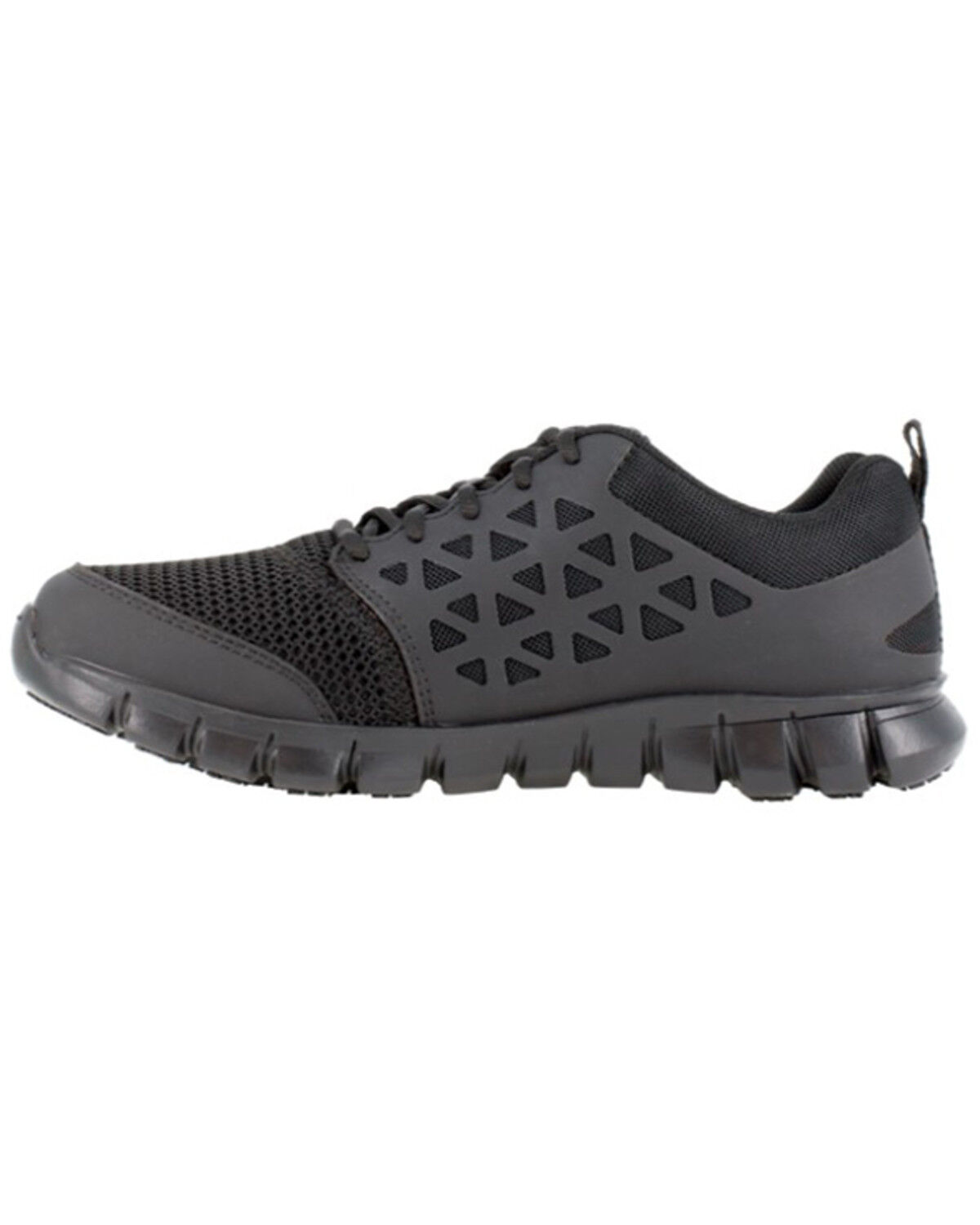Image #3 - Reebok Men's Sublite Cushion Athletic Work Shoes - Round Toe, Black, hi-res
