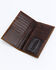 Cody James Men's Tooled Rodeo Wallet, Brown, hi-res