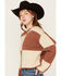 Image #3 - White Crow Women's Checkerboard Sweater , Rust Copper, hi-res