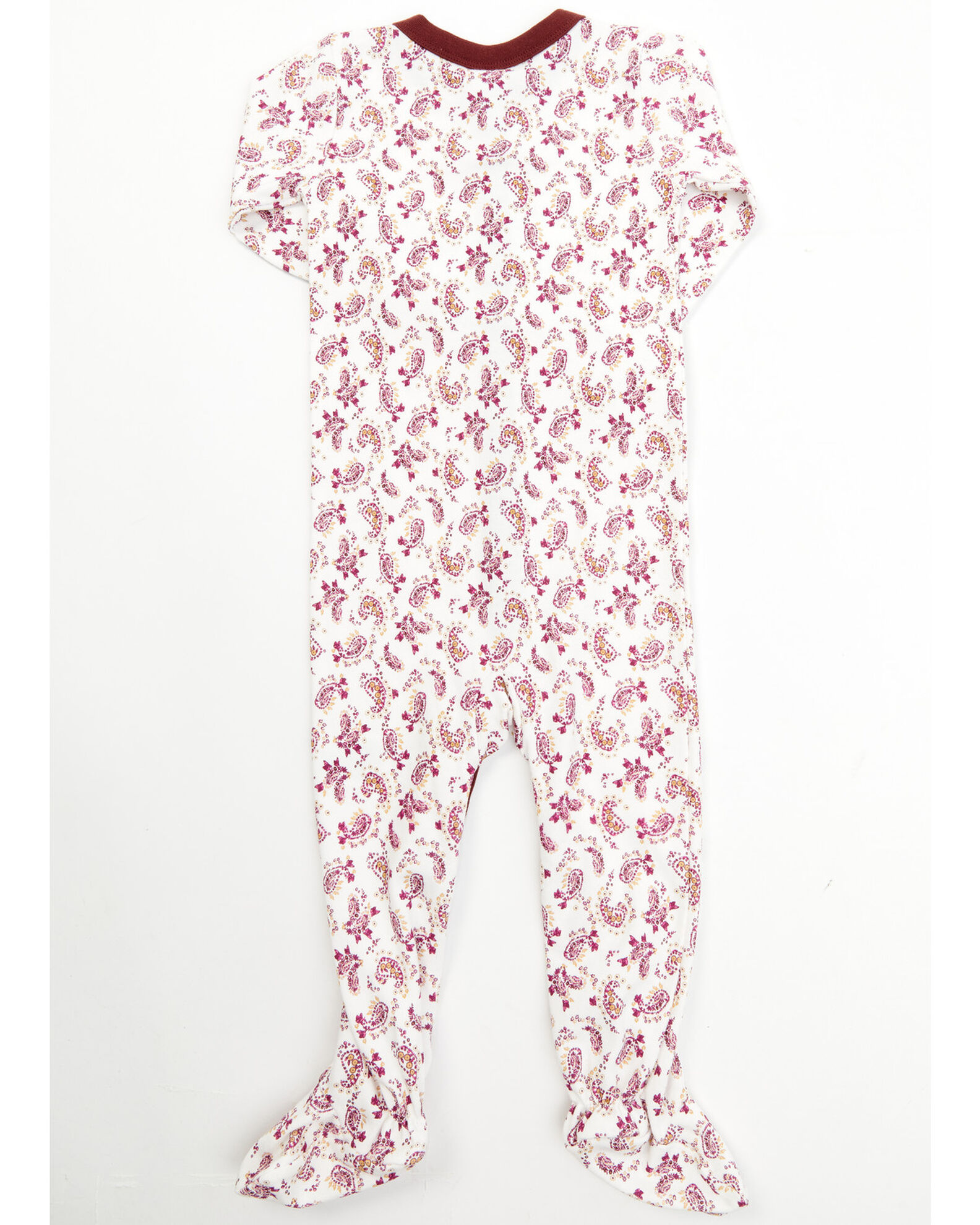 Image #7 - Shyanne Infant Girls' Rodeo Horse & Floral Paisley Sleep Set - 2-Piece, Ivory, hi-res