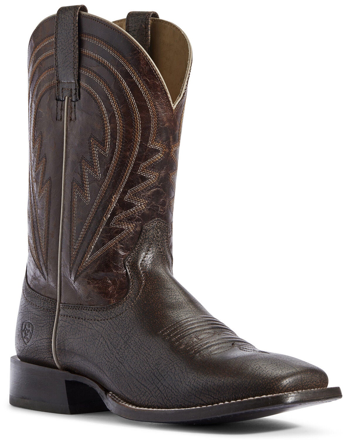 ariat square toe black boots