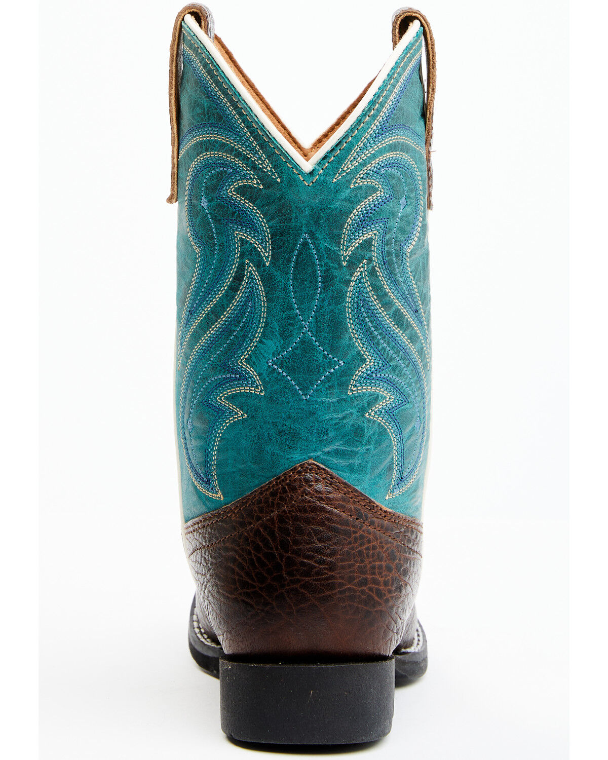 Image #5 - RANK 45® Boys' Connor Western Boots - Broad Square Toe, Blue, hi-res