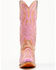 Image #5 - Corral Women's Studded Neon Blacklight Western Boots - Snip Toe, Pink, hi-res