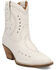 Image #1 - Dingo Women's Precious Western Booties - Snip Toe, White, hi-res