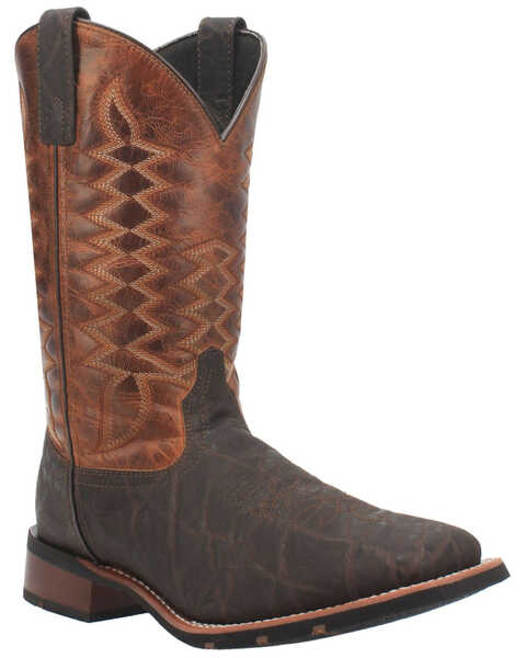Laredo Men's Dillon Western Boots - Broad Square Toe, Brown, hi-res