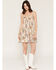 Image #1 - Shyanne Women's Leon Floral Print Mini Dress, Beige, hi-res