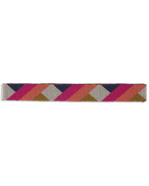 Ink + Alloy Women's Pink & Peach Stripe Seed Hatband, Pink, hi-res