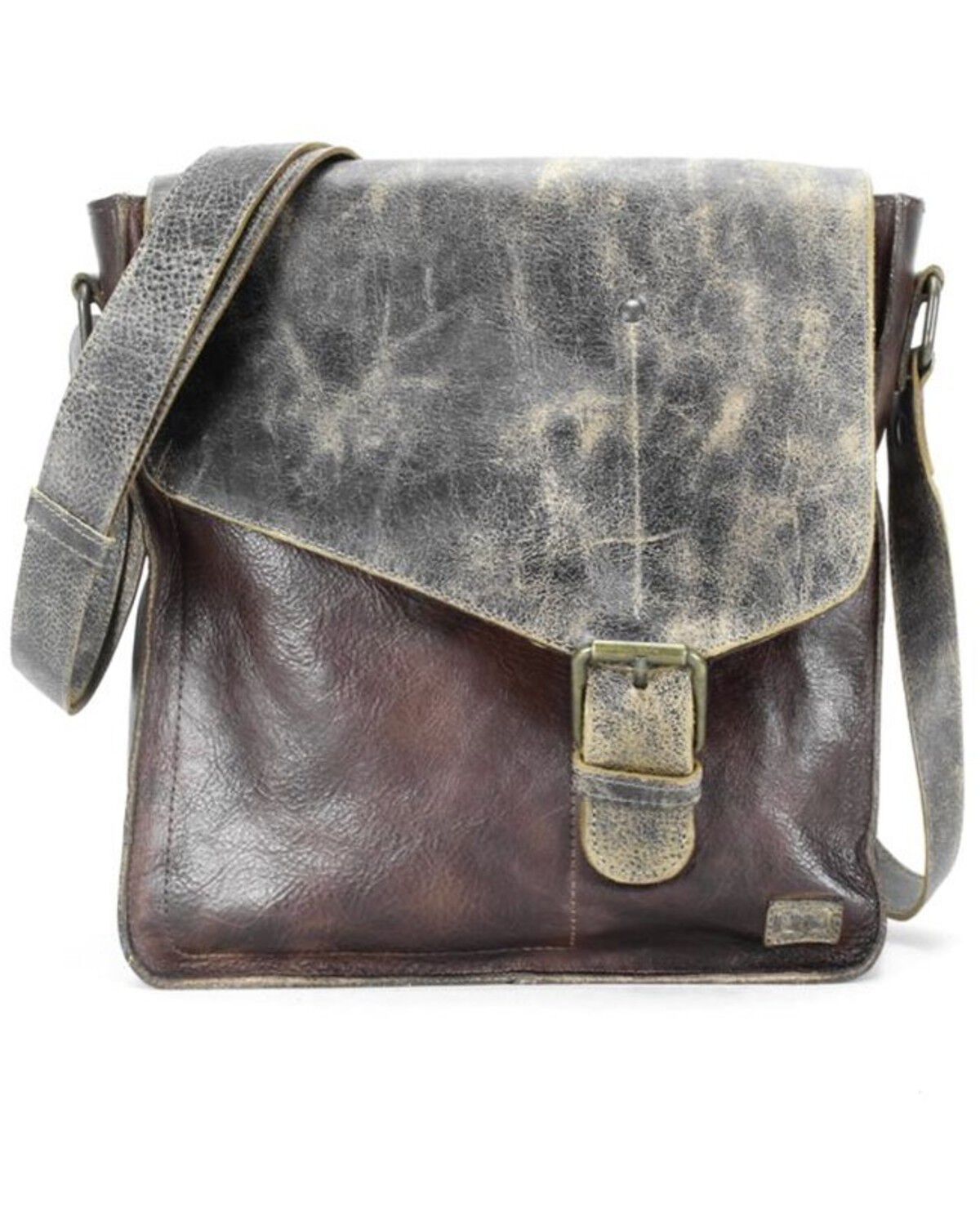Image #1 - Bed Stu Women's Venice Beach Crossbody Bag, Black/brown, hi-res