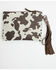 Image #2 - Shyanne Women's Cow Print Suede Wristlet Pouch, Brown, hi-res