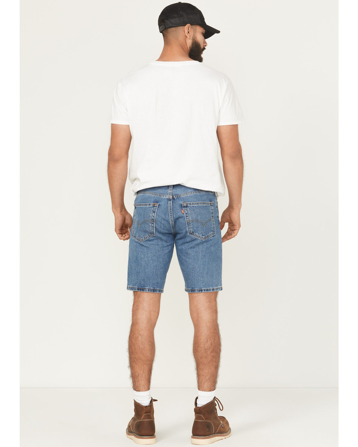 Image #3 - Levi's Men's 405 Standard 10" Medium Wash Standard Rigid Shorts, Medium Wash, hi-res