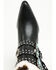 Image #6 - Azalea Wang Women's Gwayne Faux Fur Buckle Fringe Tall Fashion Boots - Snip Toe, Black, hi-res