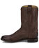 Image #3 - Justin Men's 10" Ted Roper Western Boots - Round Toe, Dark Brown, hi-res