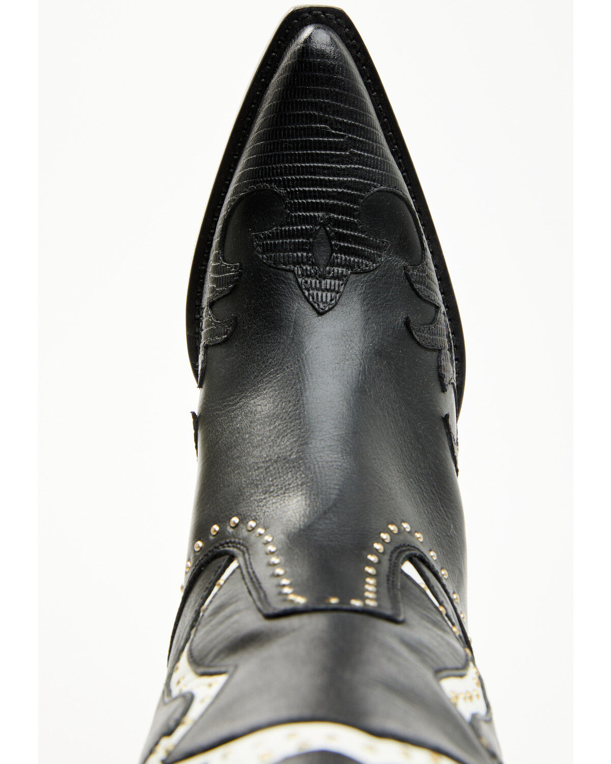 Image #6 - Wonderwest Women's Genoeva Tall Western Boots - Snip Toe, Black/white, hi-res