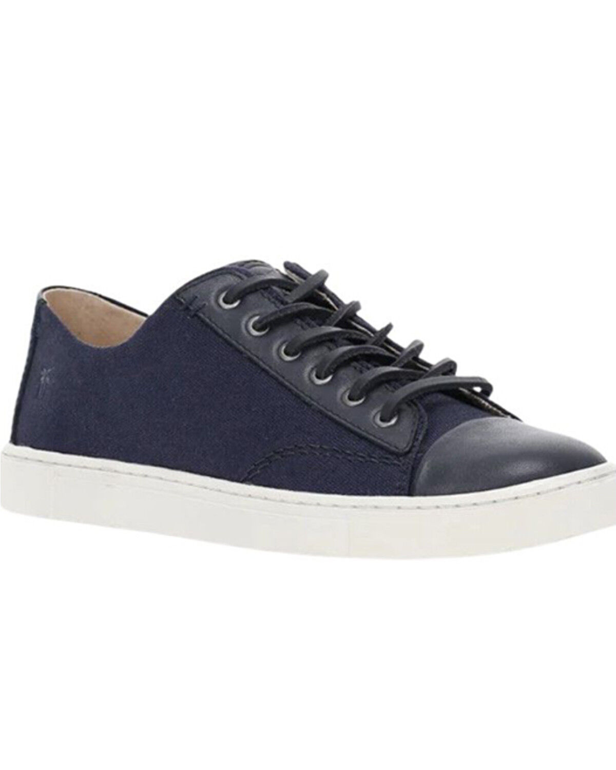 Image #1 - Frye Women's Ivy Canvas Low Lace Casual Shoes, Navy, hi-res