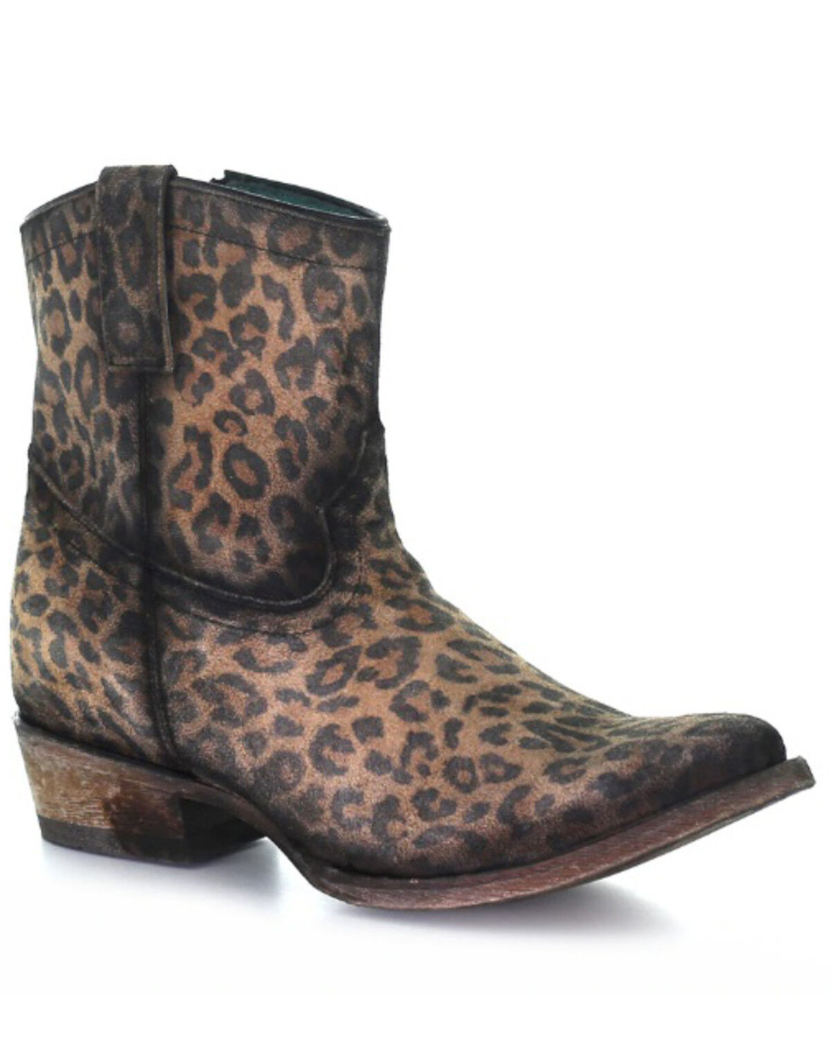 Image #1 - Corral Women's Leopard Print Fashion Booties - Round Toe, Leopard, hi-res