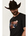 Image #2 - RANK 45® Men's Just Ride Short Sleeve Logo Graphic T-Shirt, Charcoal, hi-res