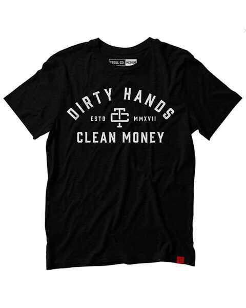 Troll Co Men's Dirty Hands Clean Money Classic Short Sleeve Graphic T-Shirt, Black, hi-res