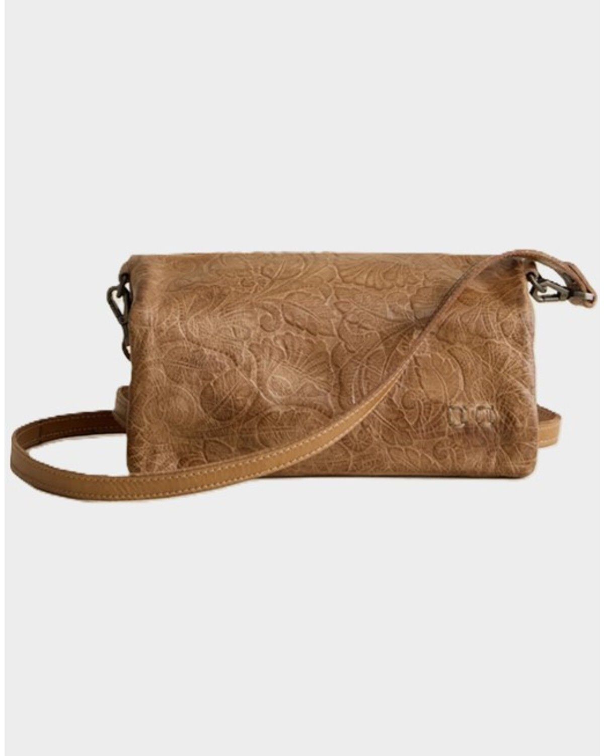 Image #1 - Bed Stu Women's Cadence Leather Crossbody Wristlet Bag, Tan, hi-res