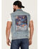 Image #4 - Wrangler X Fender Men's Cowboy Rockstar Patch Denim Vest, Indigo, hi-res