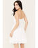 Image #4 - Jolt Women's Crochet Waist Mini Dress, White, hi-res